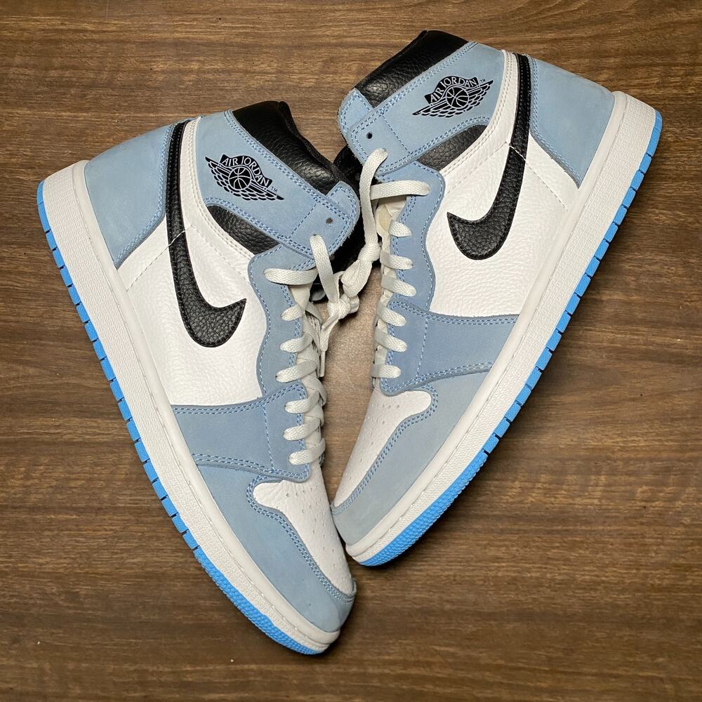 Men's Jordan 1 Retro High OG University Blue Size 13 Sneakers 2021 (555088-134)